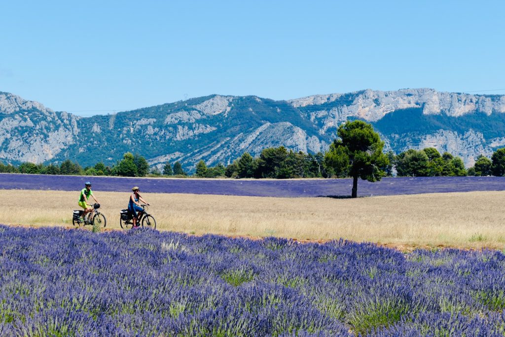 [:fr]Couple à vélo sur les Routes de la lavande[:]